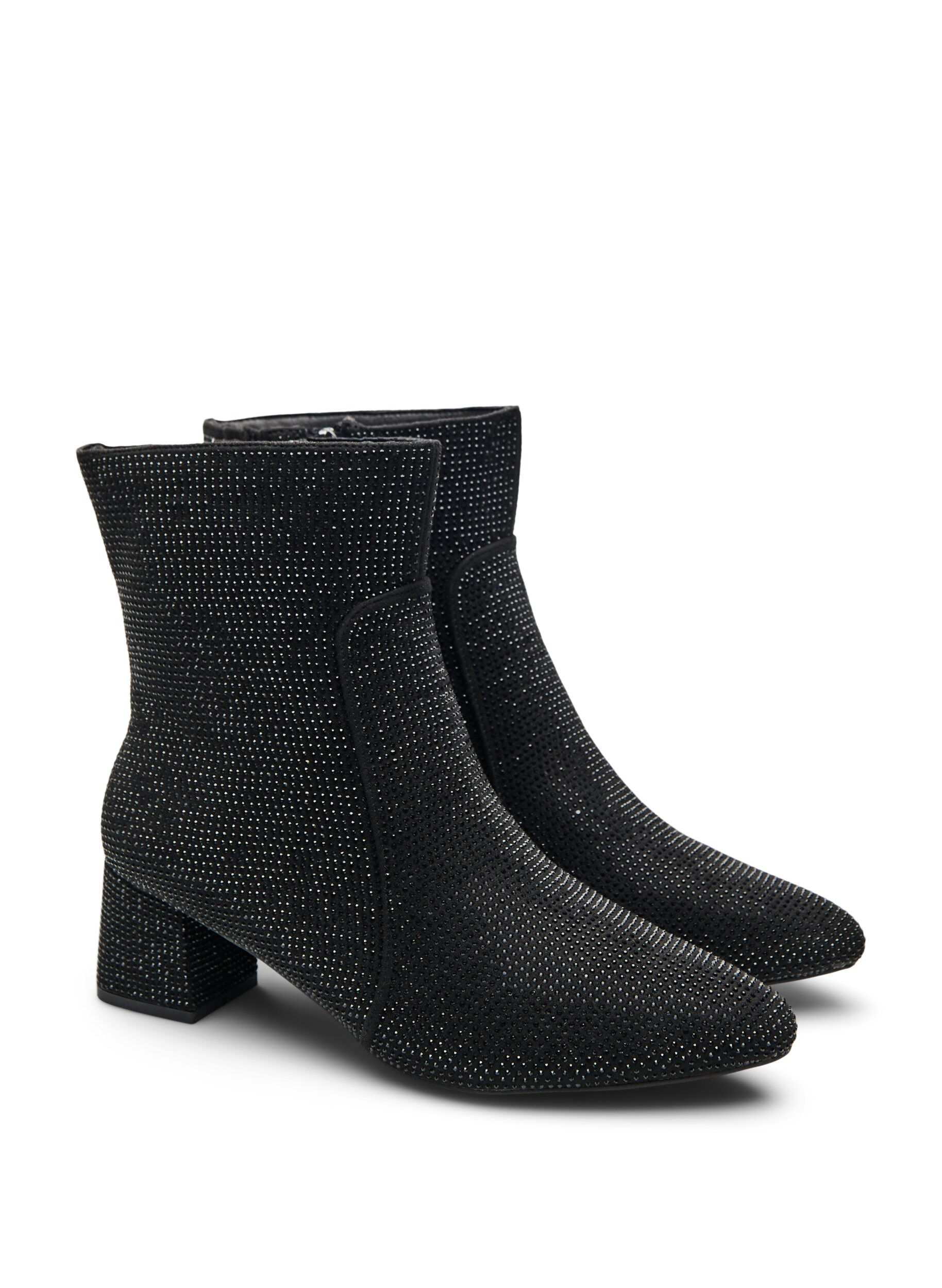 Zizzi Large - Bottines avec strass, Noir, Packshot image number 1