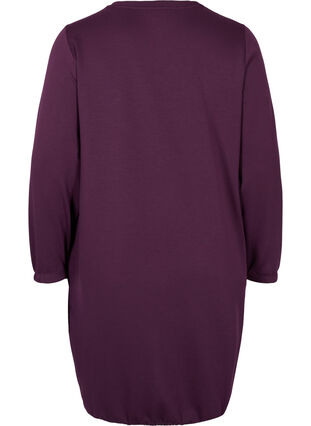 Plain, long-sleeved sweatshirt dress, Winter Bloom, Packshot image number 1