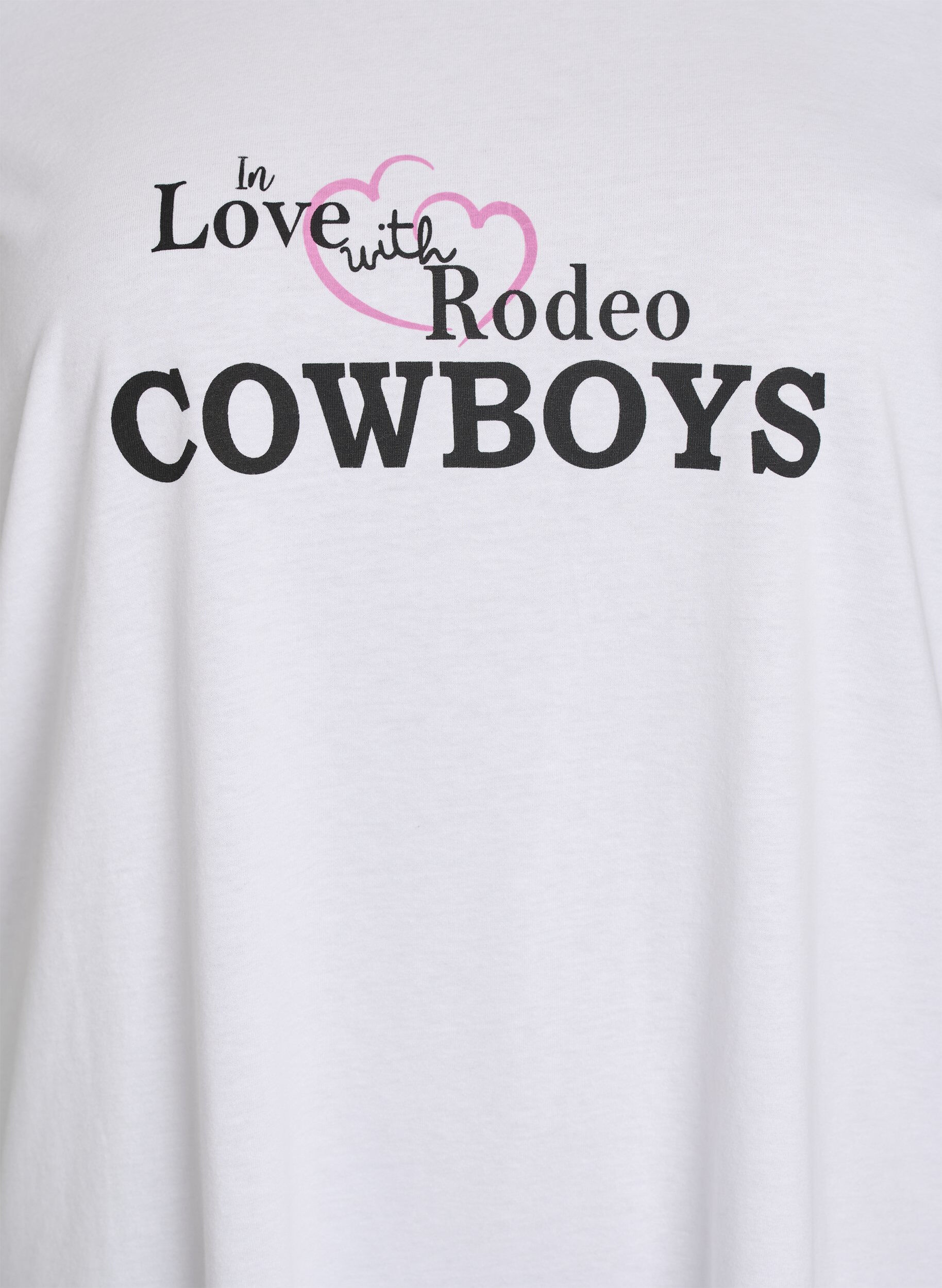 ZizziFLASH - T-shirt met print, Wit, Packshot image number 2