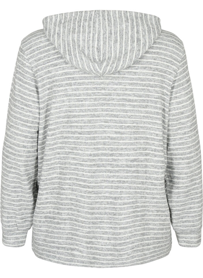Loszittende hoodie met strepen, DGM Stripe, Packshot image number 1