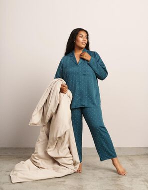 balans Op tijd Bovenstaande Dames Pyjamas-set In Grote Maten - Zizzi