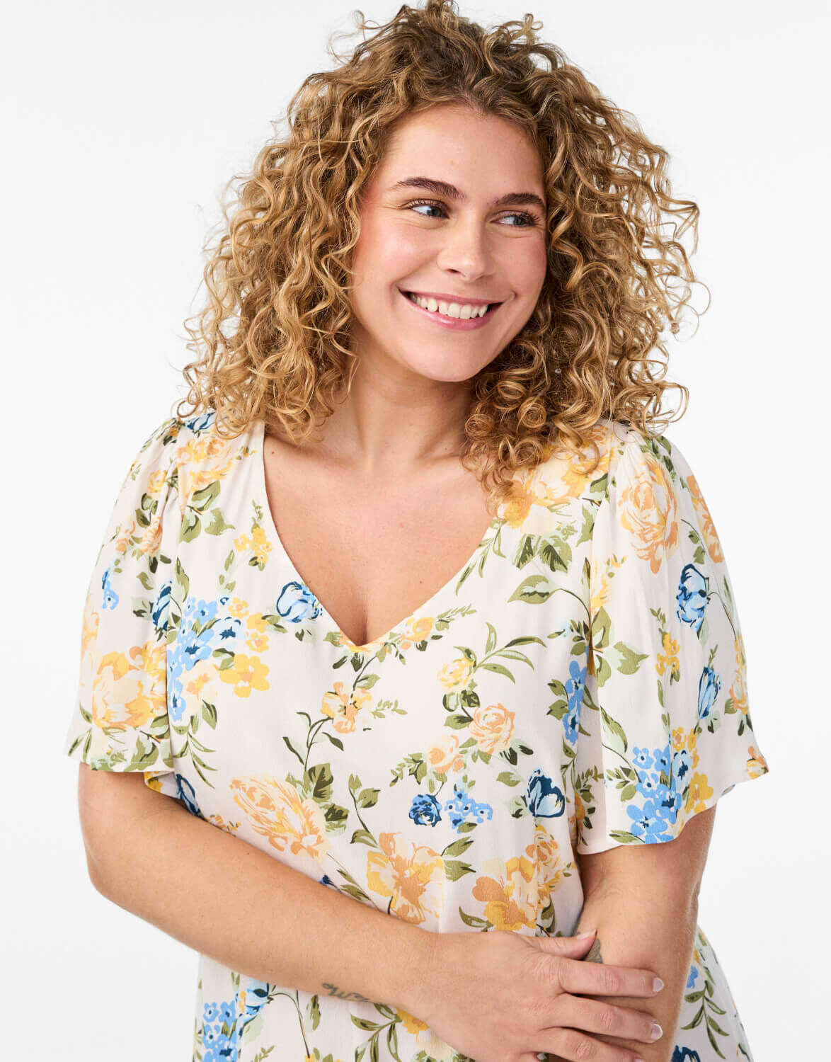 Viscose & motifs imprim&eacute;s