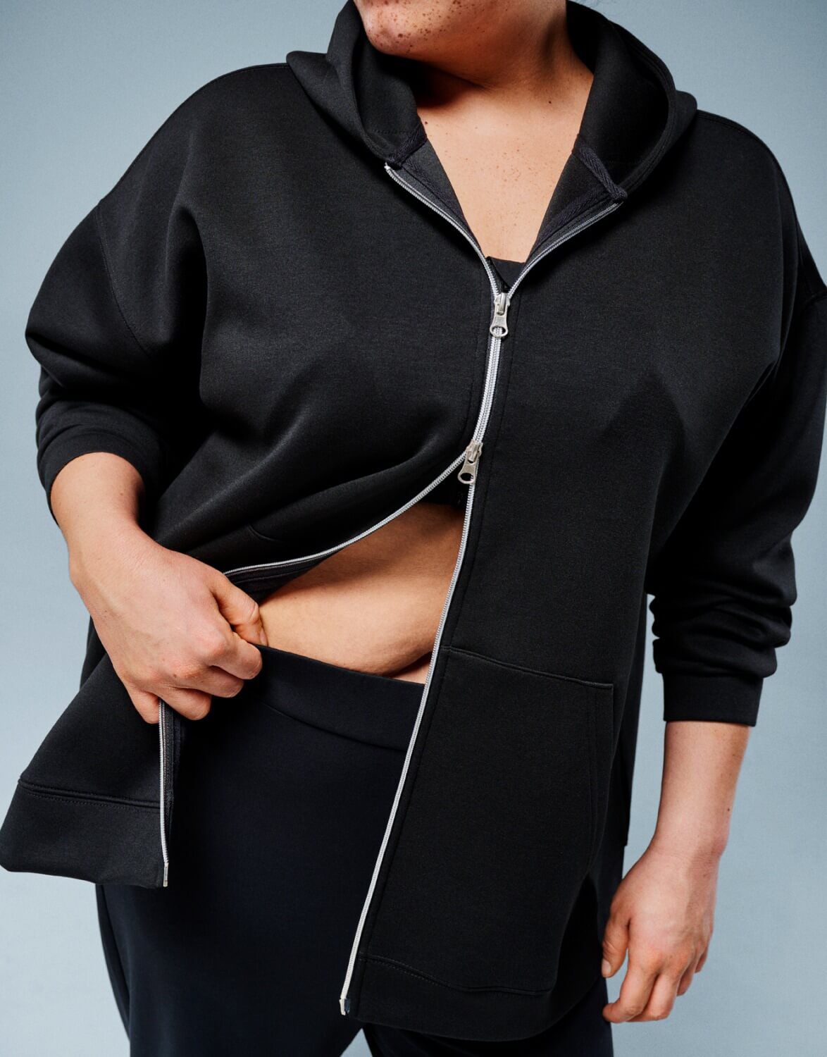 Zwarte sportieve sweatshirts