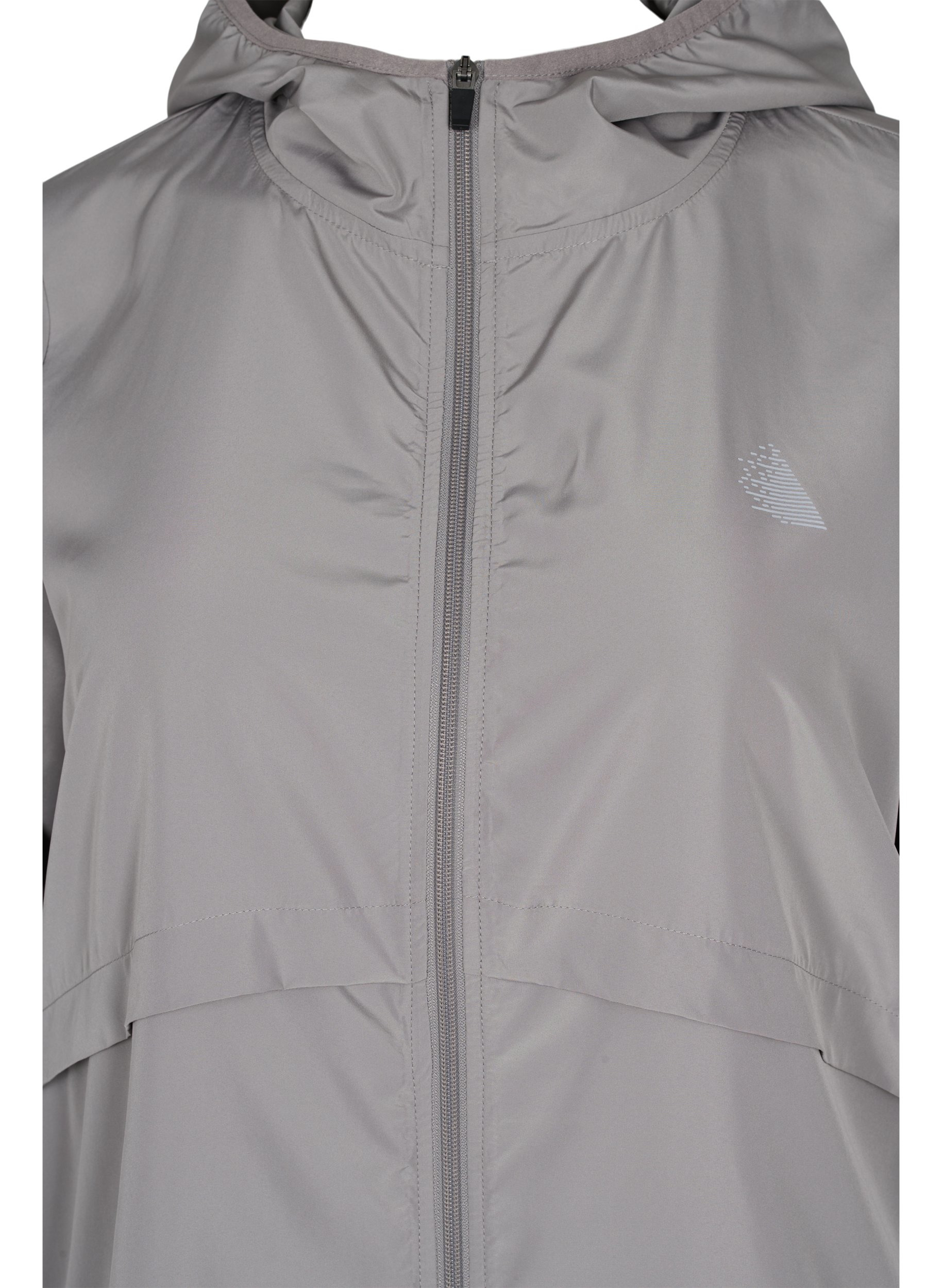 Veste de sport avec capuche et réflecteur, Grey Silver, Packshot image number 2