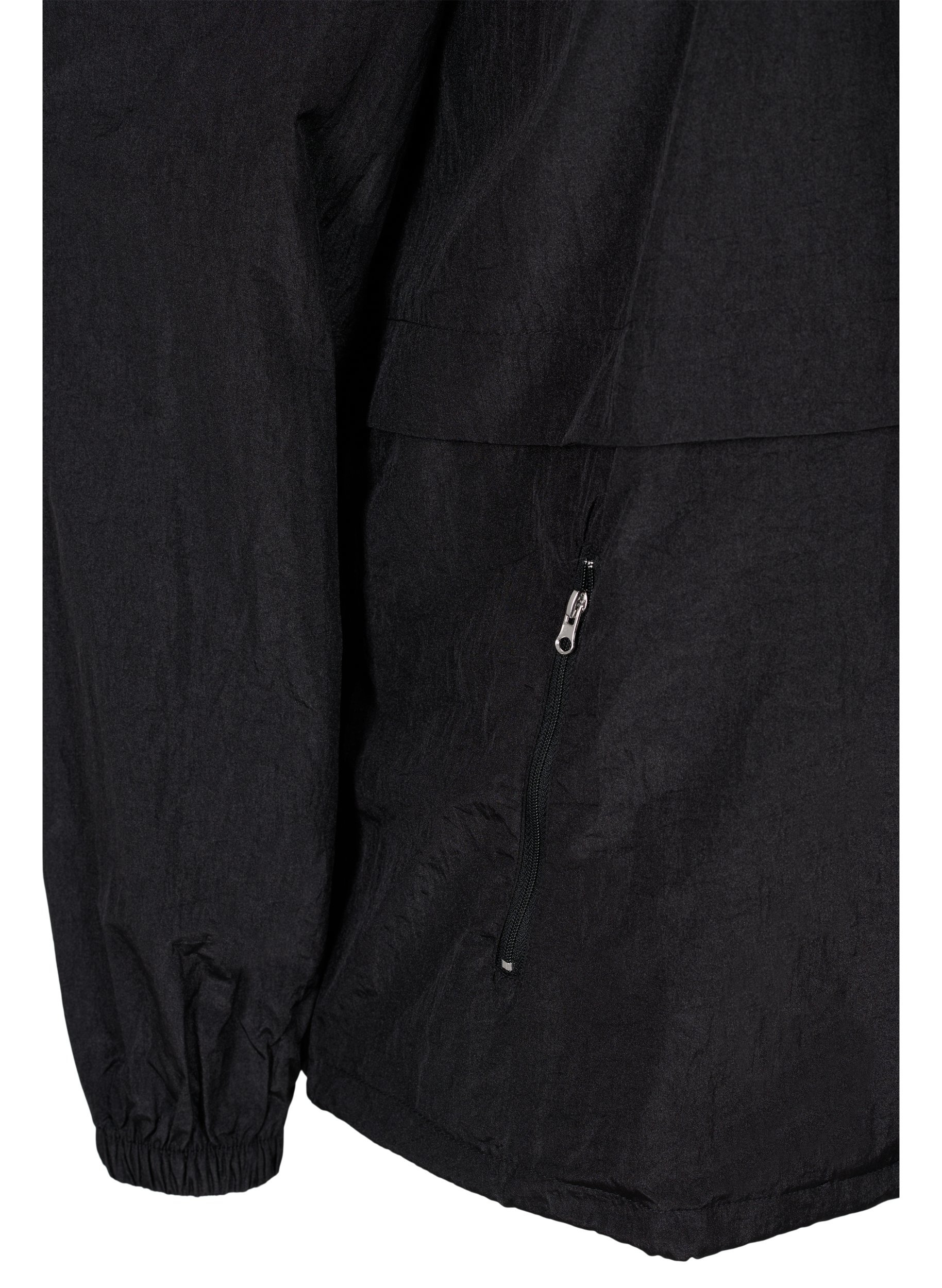 Veste de sport avec fermeture éclair et capuche, Black, Packshot image number 3