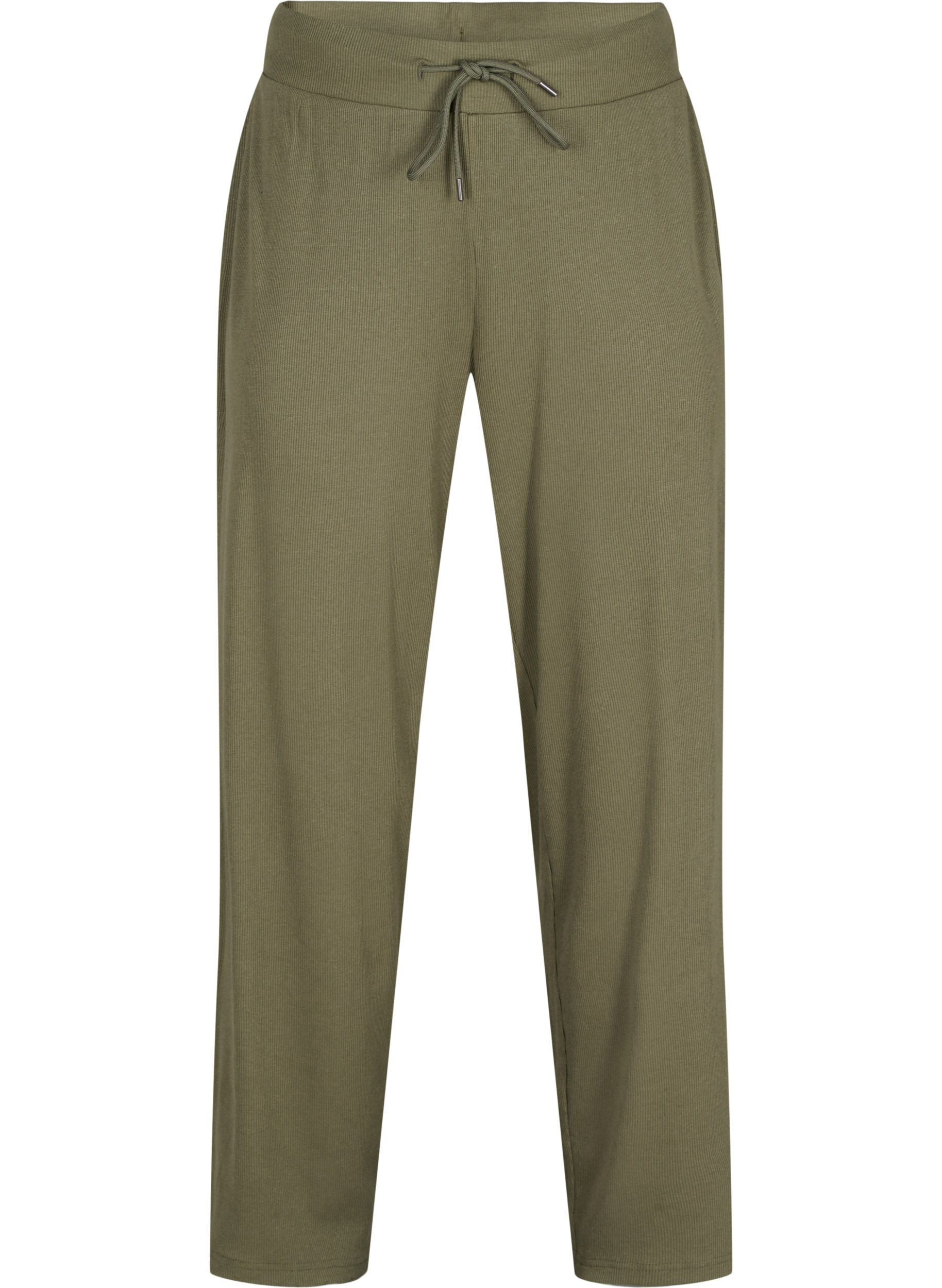 Pantalon ample en coton mélangé, Ivy Green, Packshot image number 0