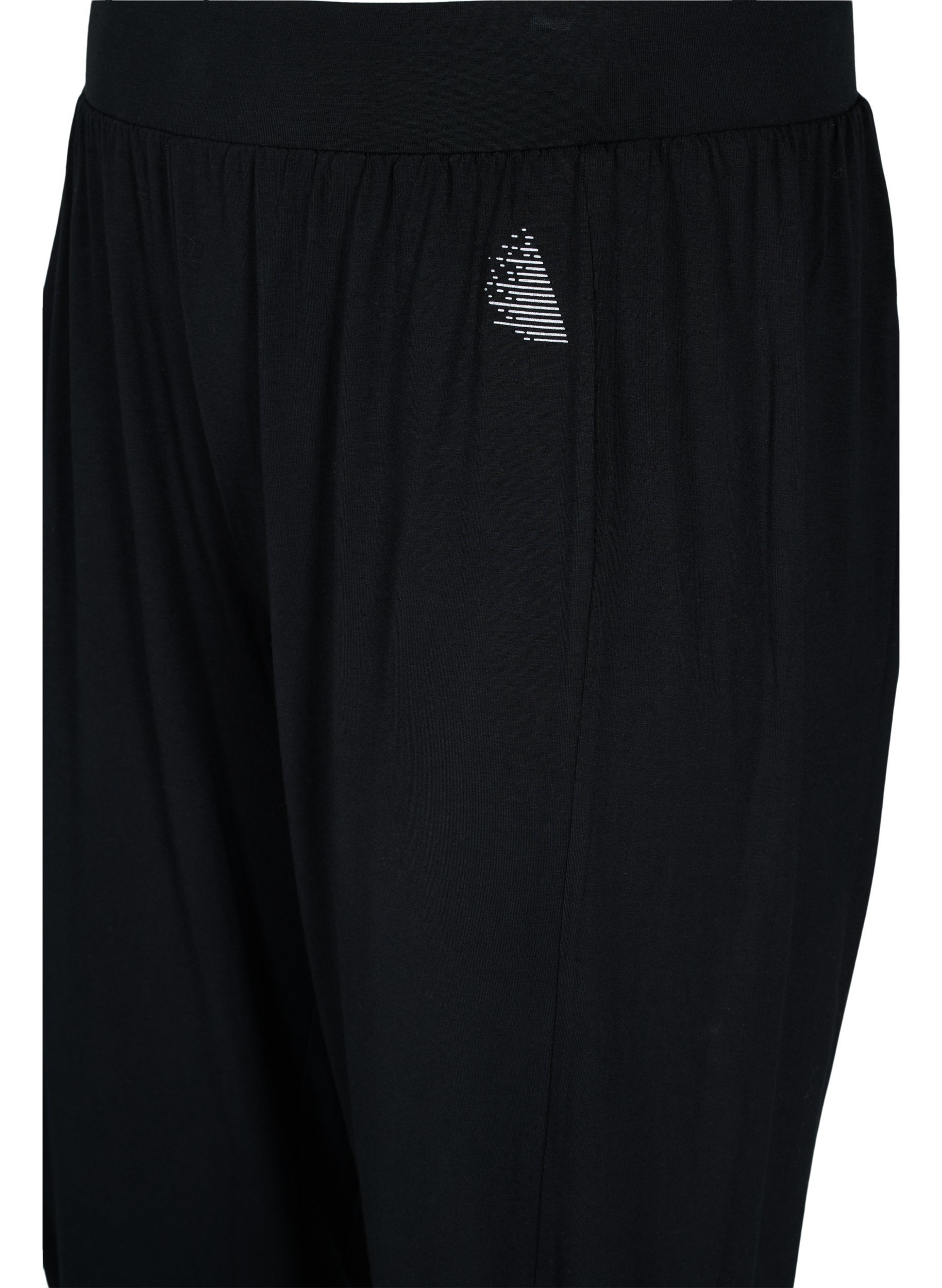 Pantalon de sport de viscose longueur 3/4, Black, Packshot image number 2