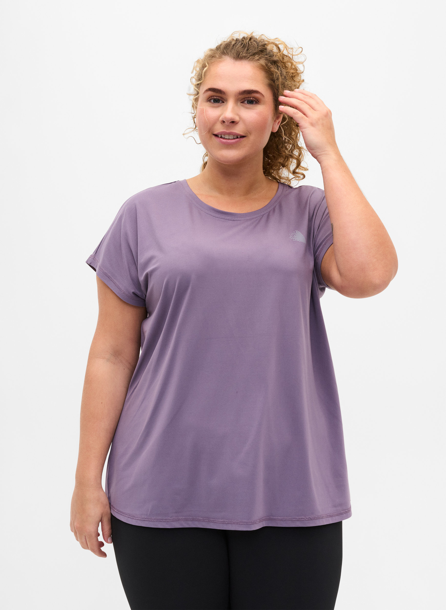 T-shirt basique, Purple Sage, Model image number 0