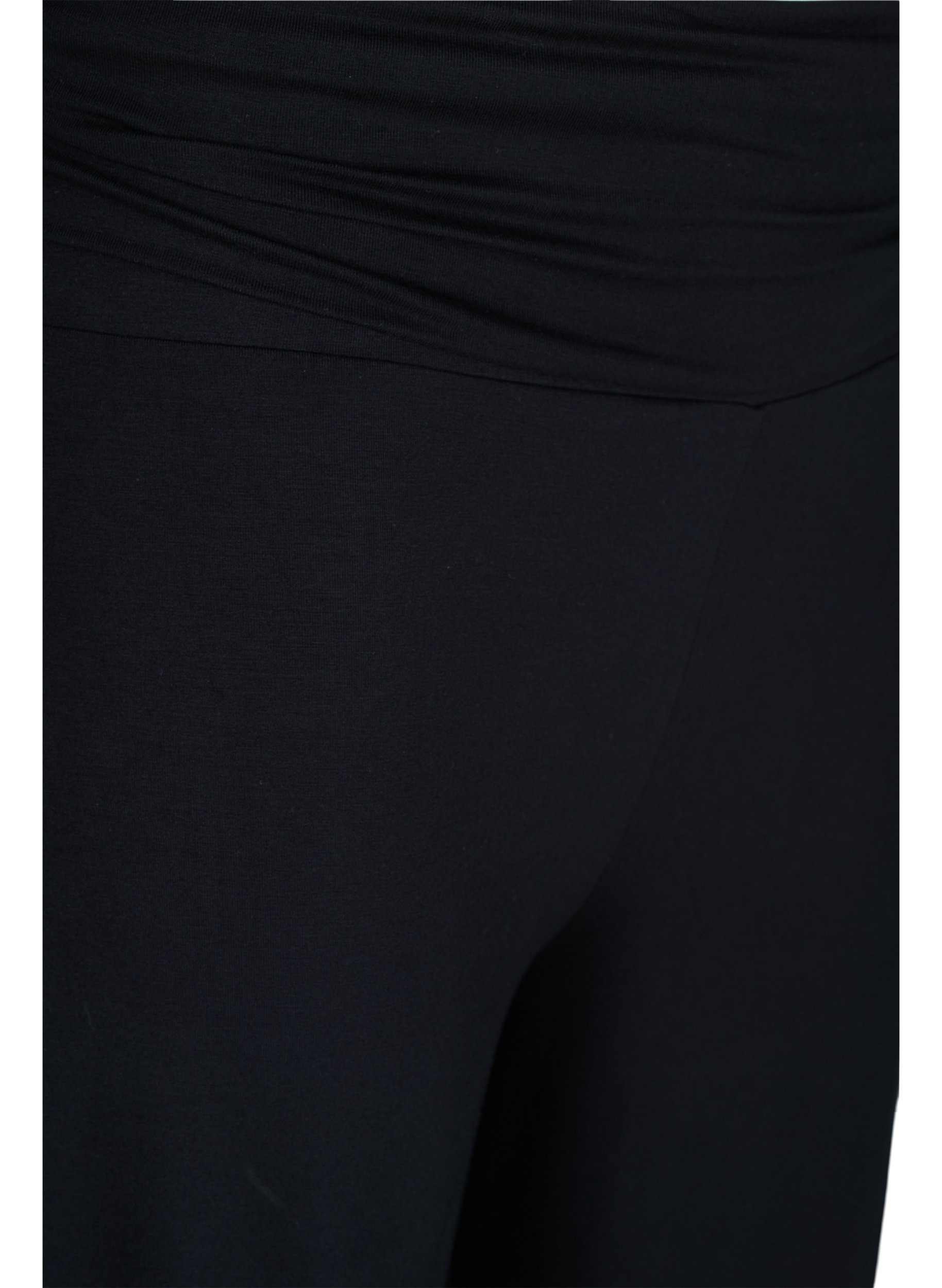 Pantalon ample en viscose avec bord élastiqué, Black, Packshot image number 2