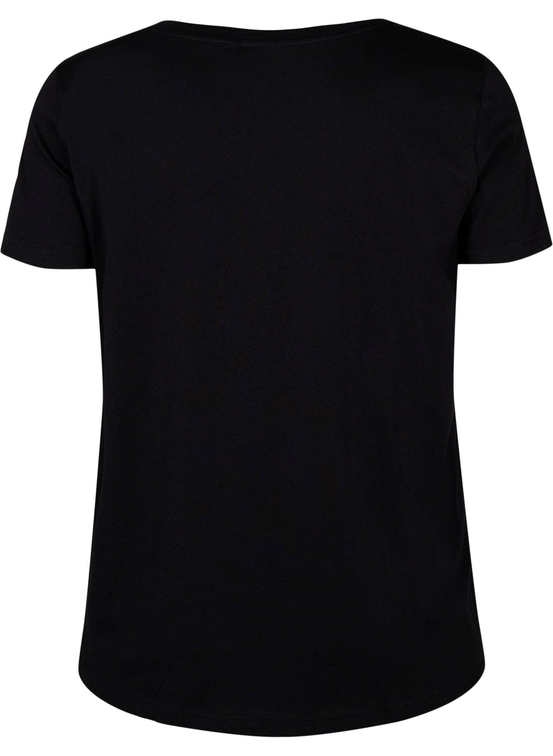 T-shirt de sport avec imprimé, Black w. Stripe Move, Packshot image number 1