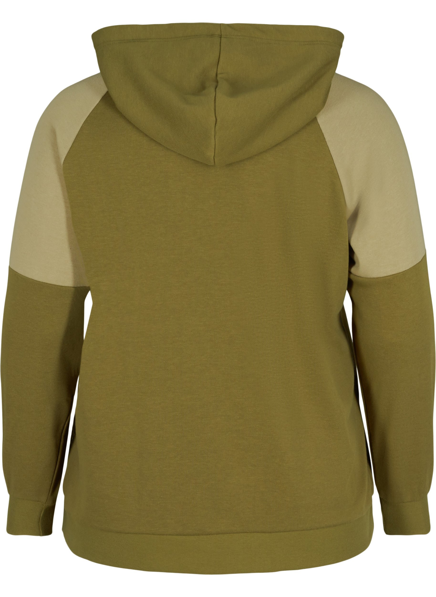 Sweatshirt met capuchon en zak, Olive Drab, Packshot image number 1