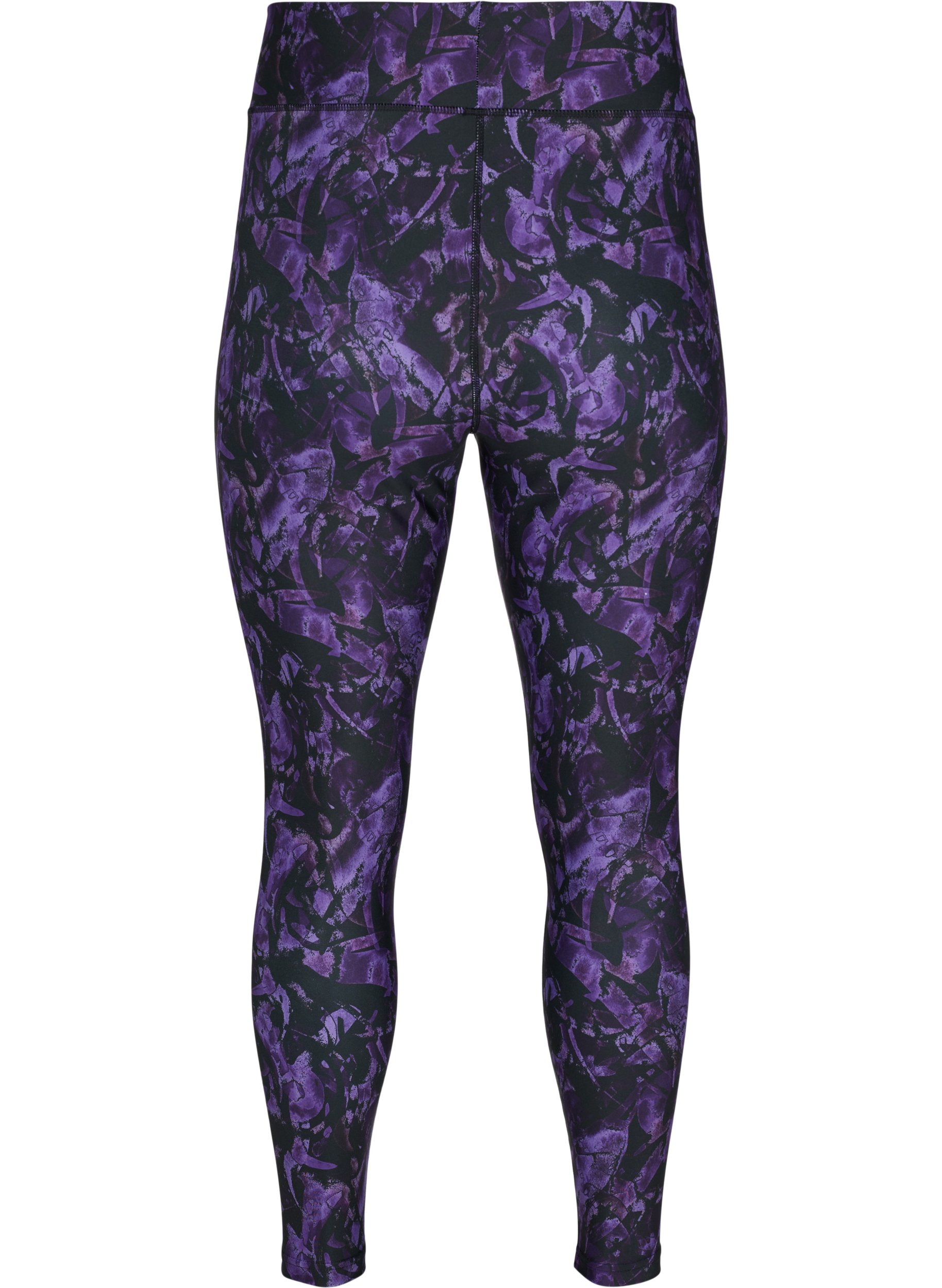 Legging de sport court avec imprimé, Multi Purple, Packshot image number 1