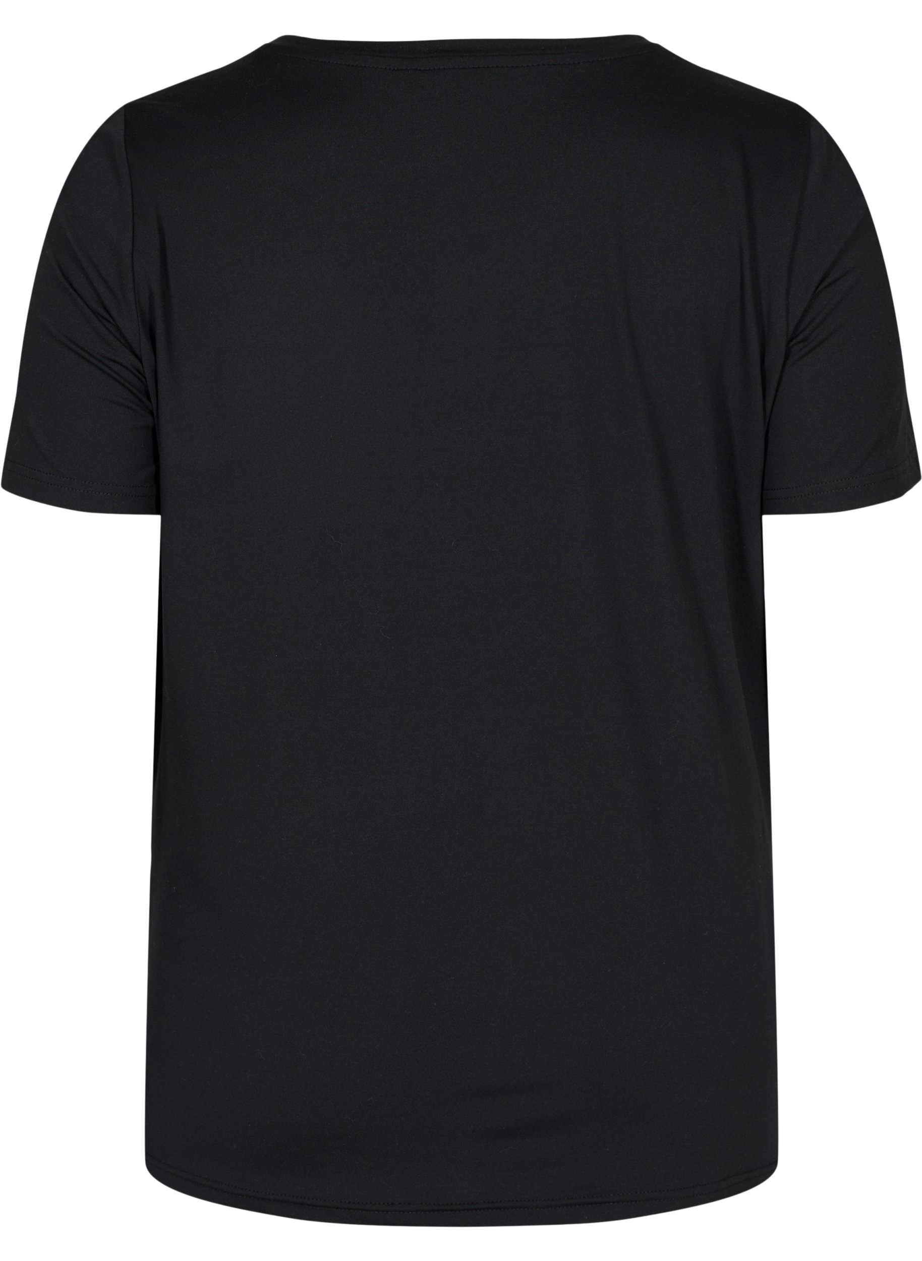Zwangerschap sport t-shirt, Black, Packshot image number 1