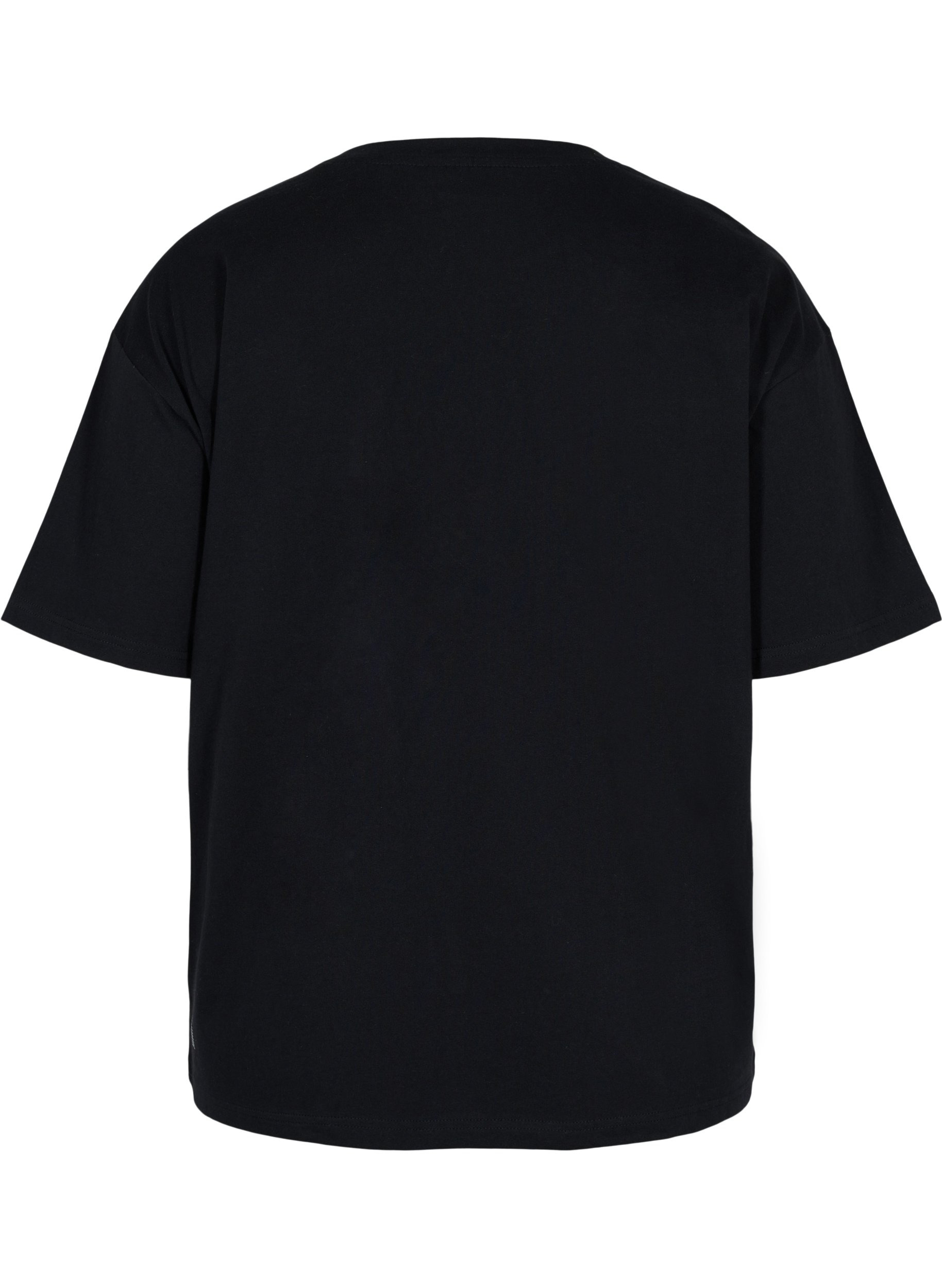 Trainings t-shirt in katoen, Black, Packshot image number 1