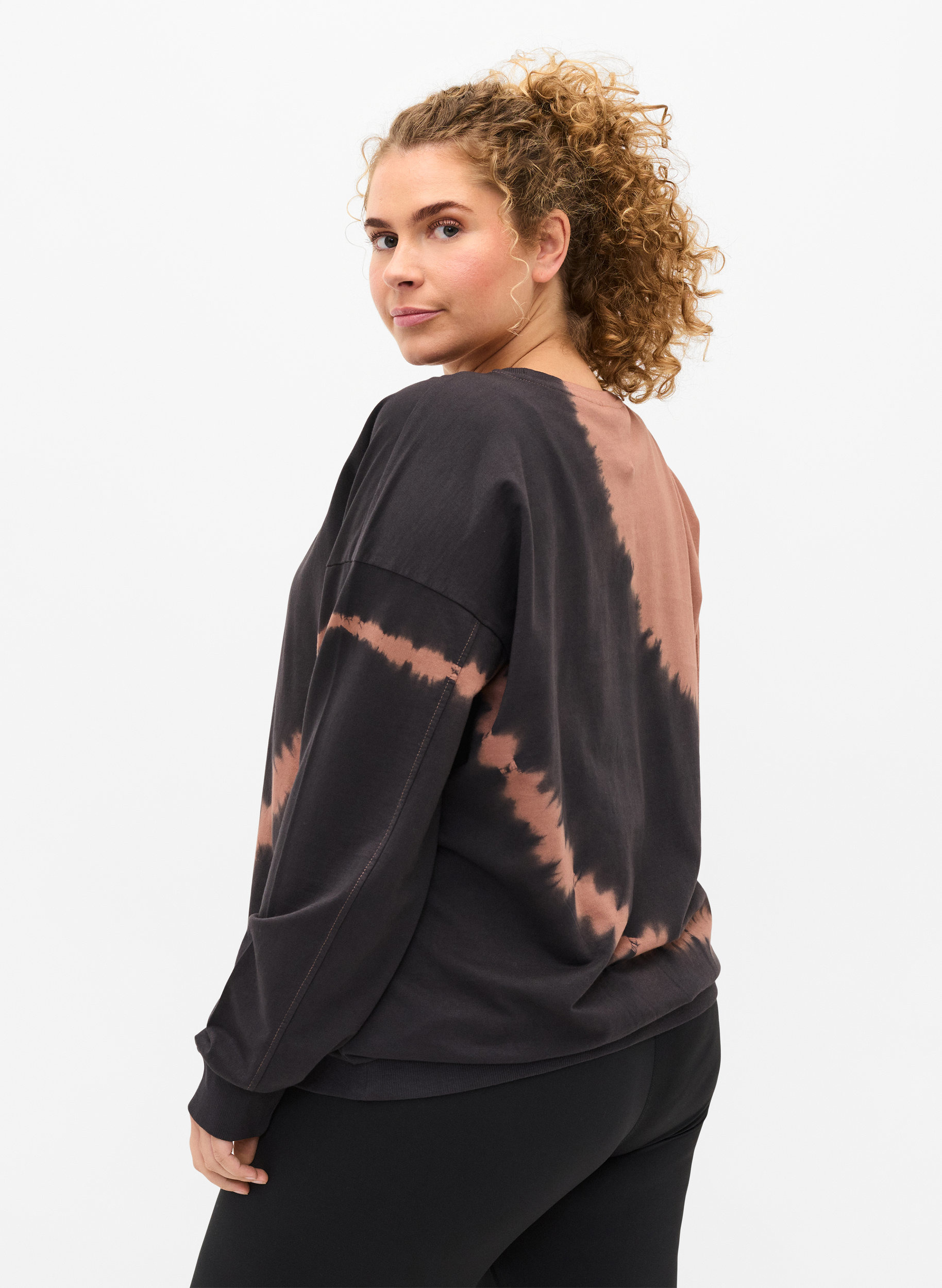 Katoenen sweatshirt met gaaf print, Rawhide, Model image number 1
