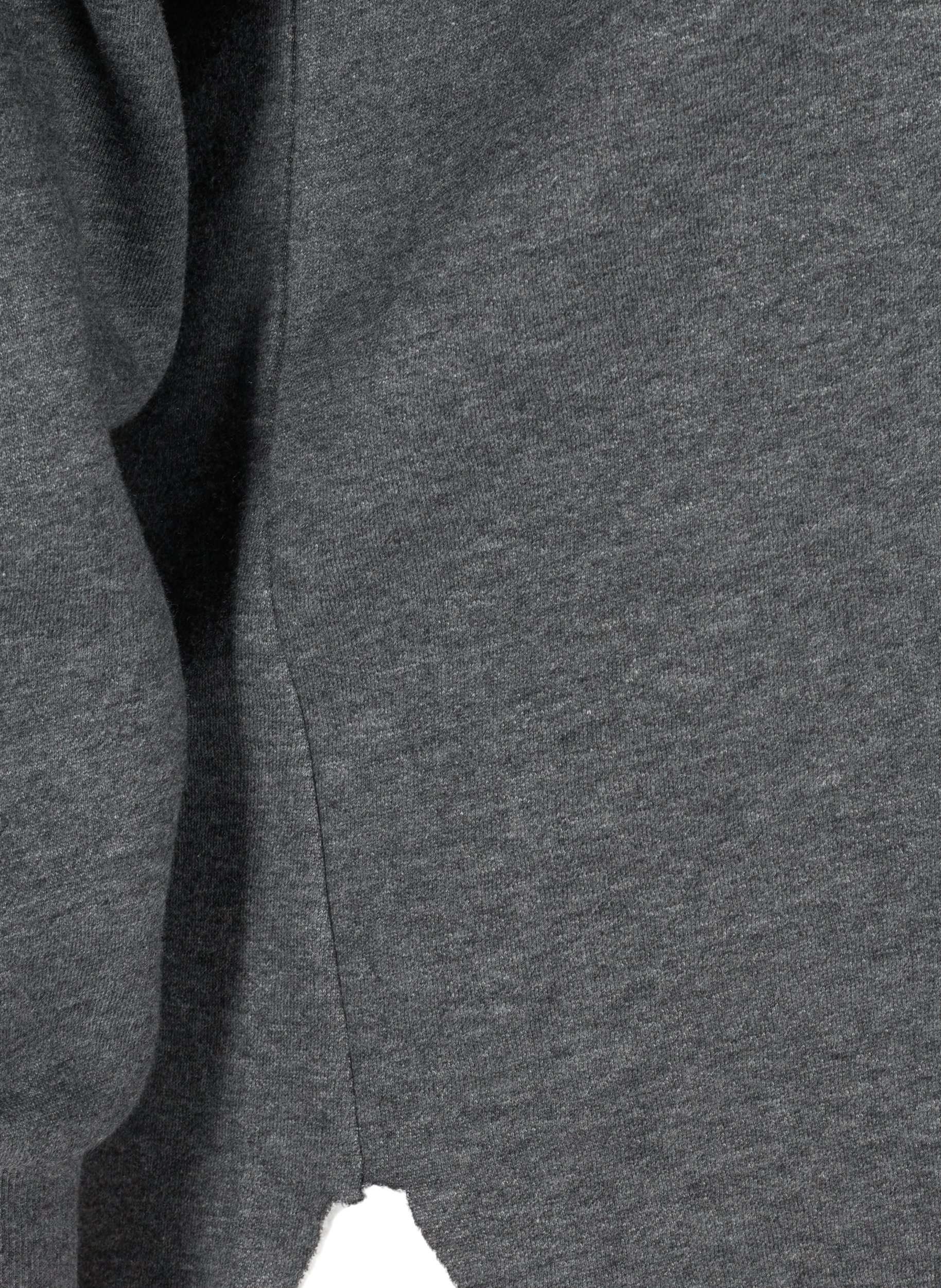 Sweatshirt met capuchon en split, Dark Grey Melange, Packshot image number 3