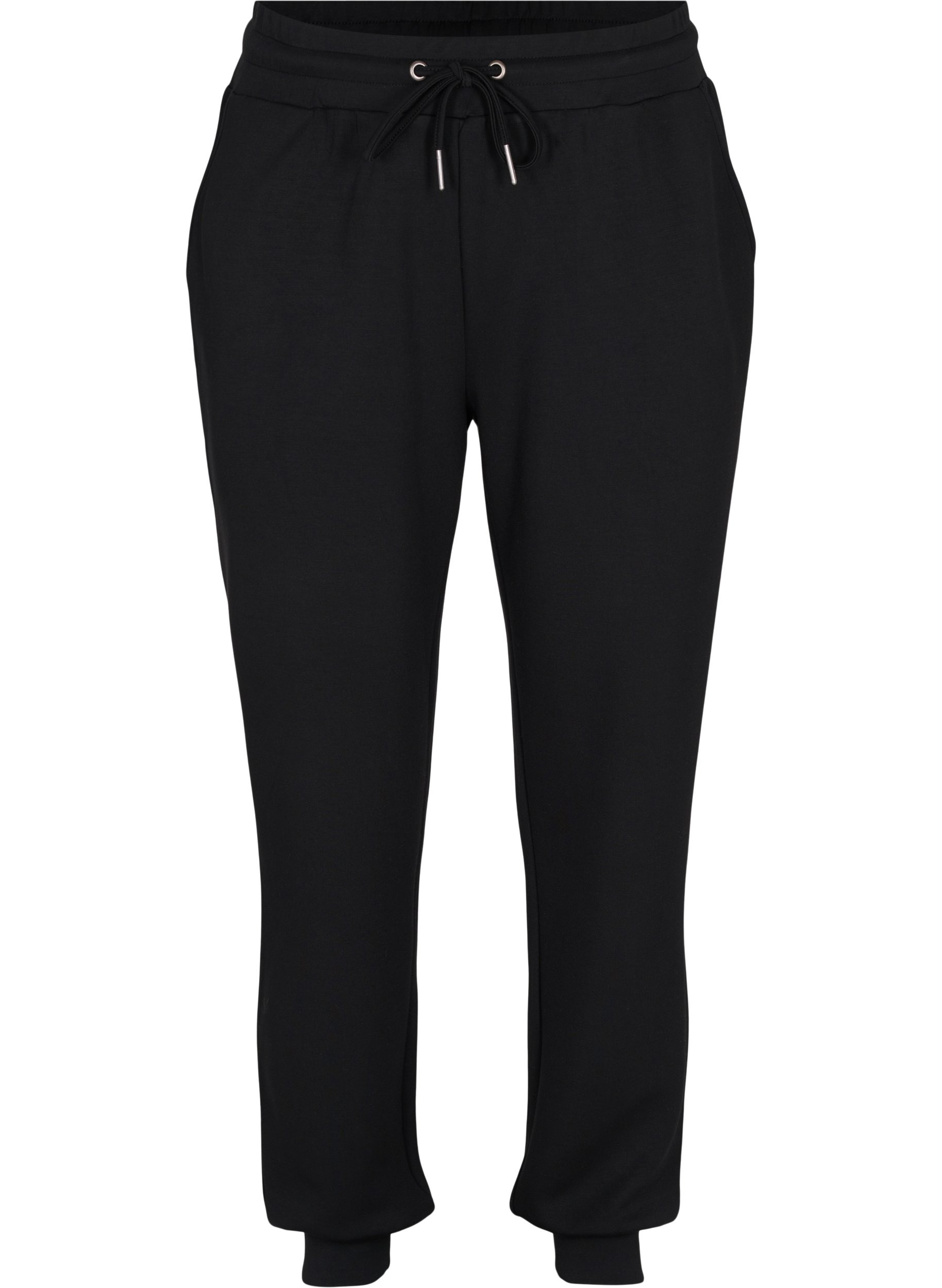 Pantalon de survêtement ample avec poches, Black, Packshot image number 0