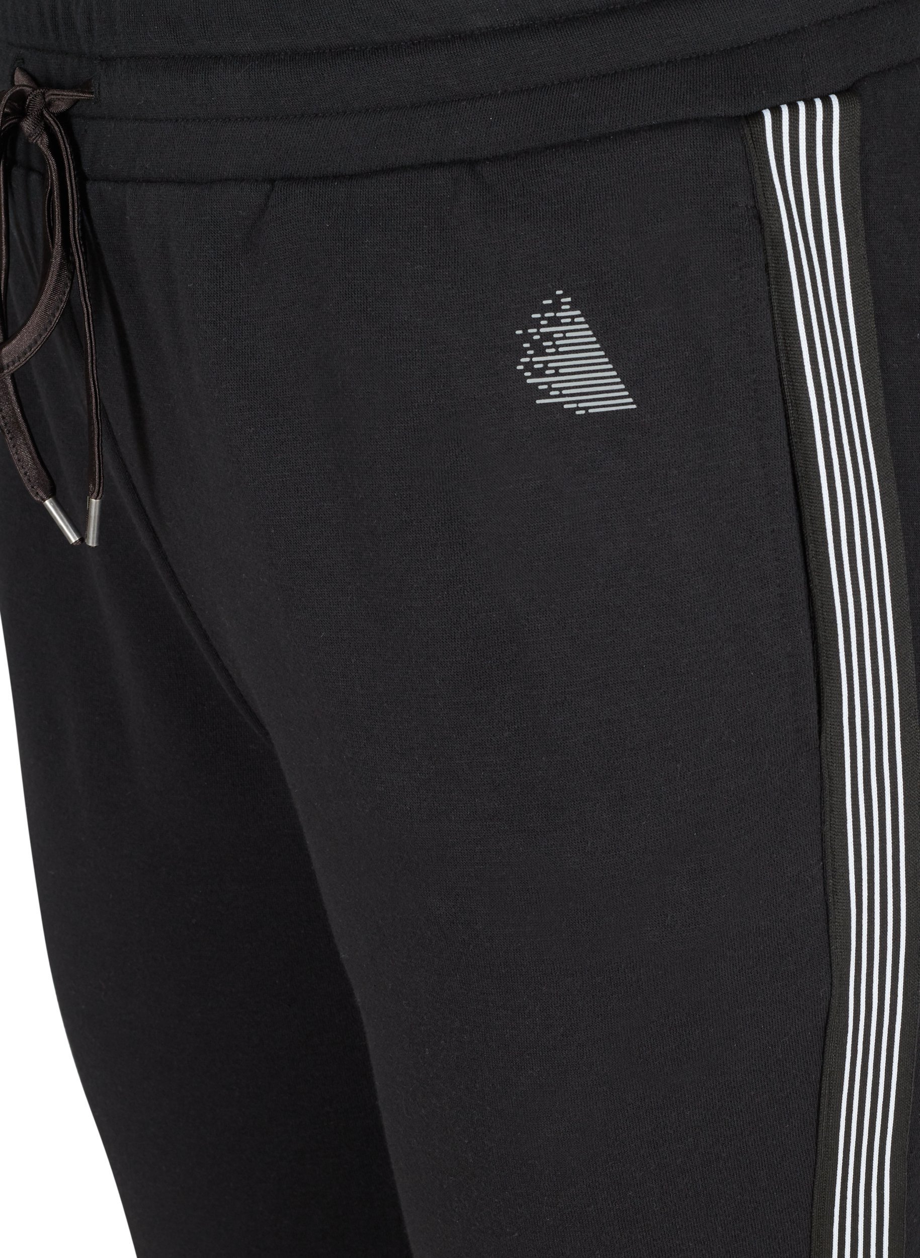 Pantalon de jogging avec cordon de serrage et poches, Black, Packshot image number 2