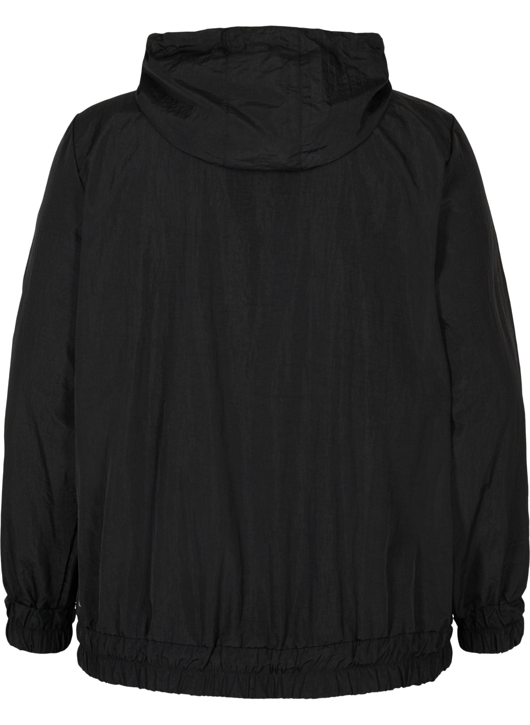 Veste de sport avec capuche et fermeture éclair, Black, Packshot image number 1