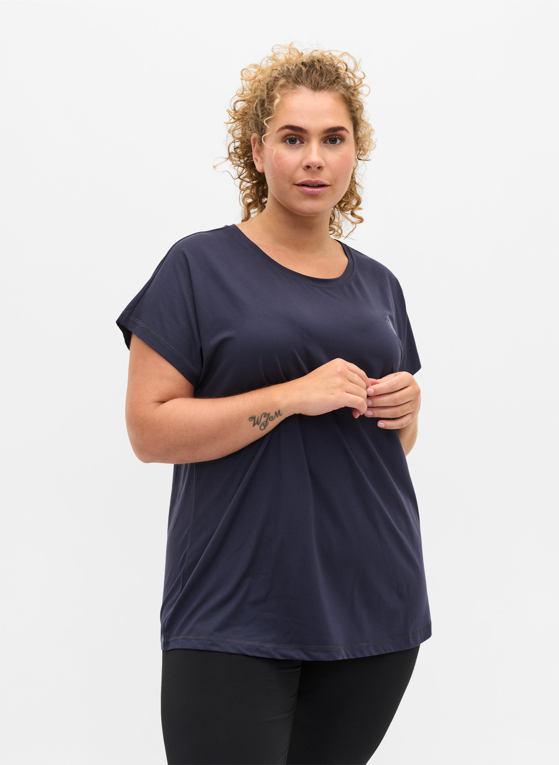 T-shirt basique, Graphite, Model image number 0
