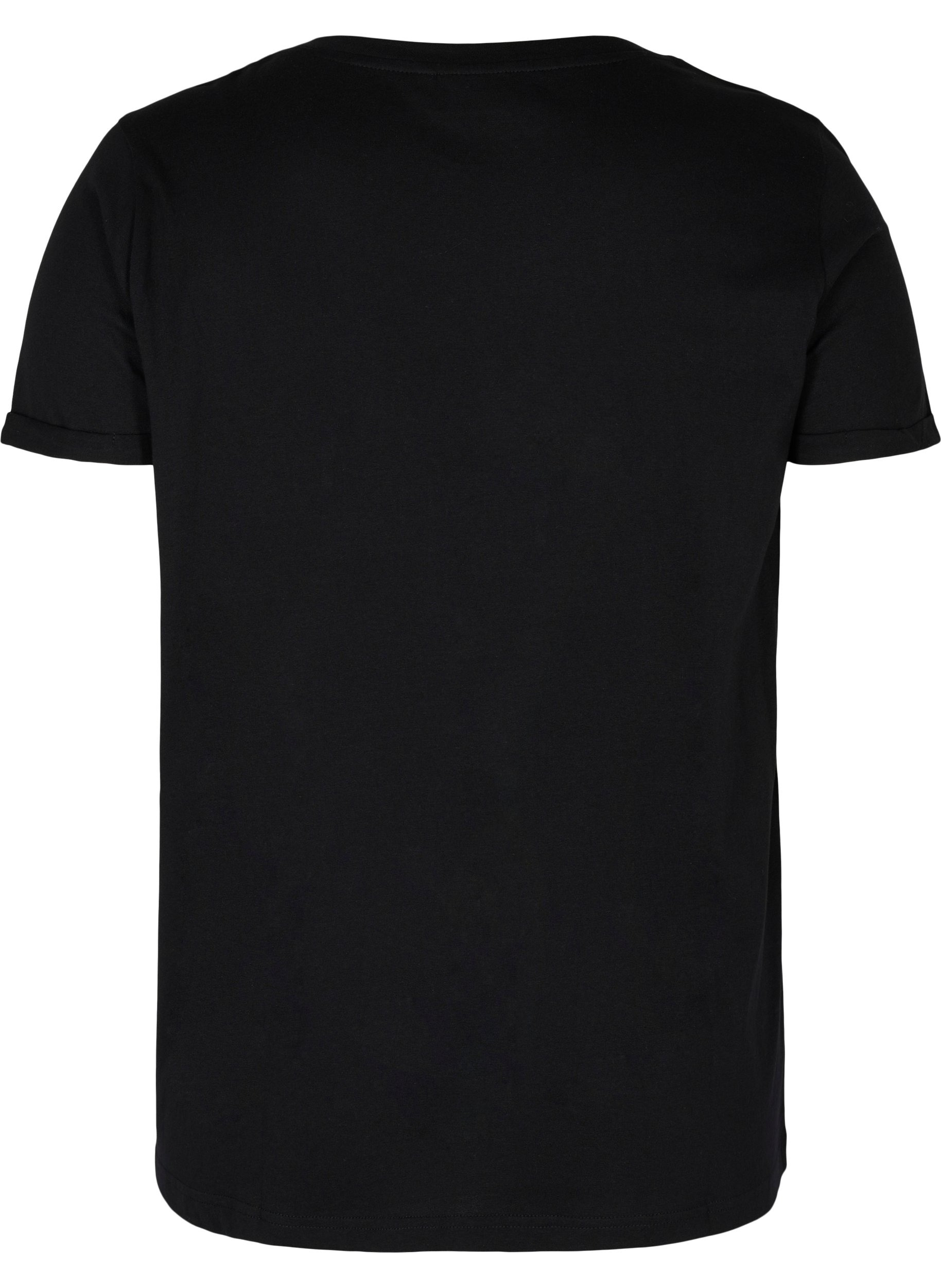 T-shirt de sport avec imprimé, Black Big A, Packshot image number 1