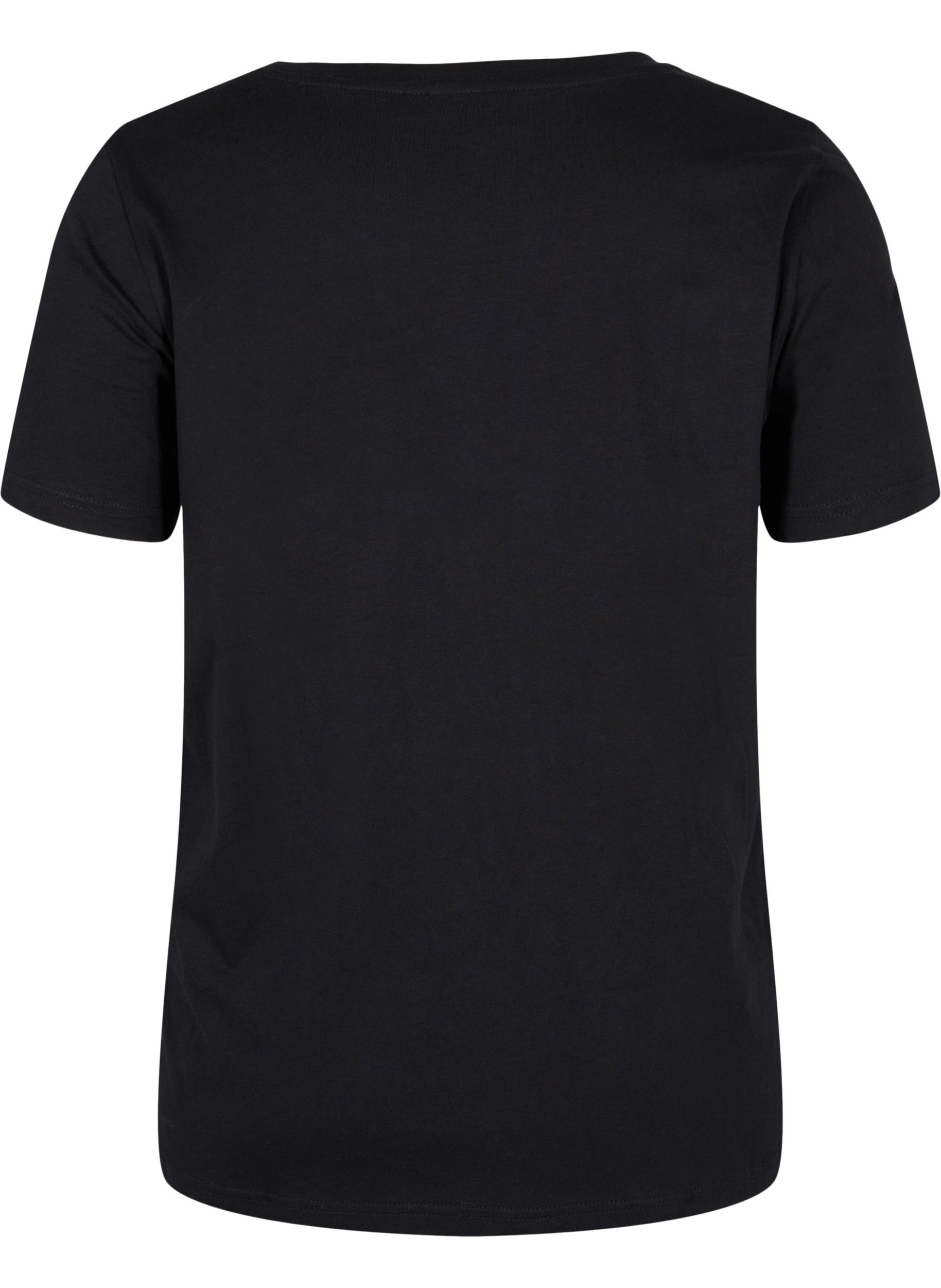 T-shirt de sport avec imprimé, Black w. RoseGoldF., Packshot image number 1
