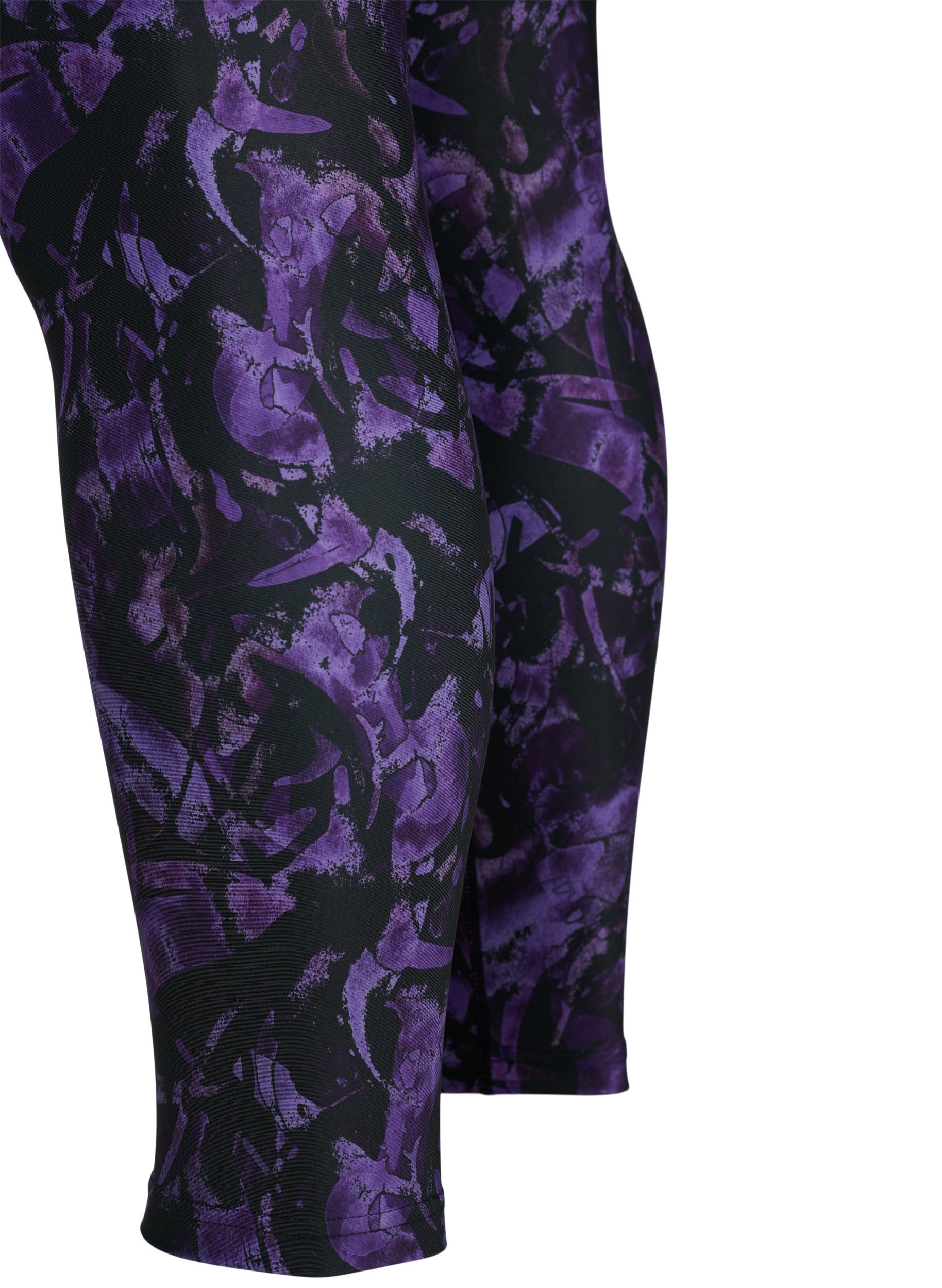 Legging de sport court avec imprimé, Multi Purple, Packshot image number 3