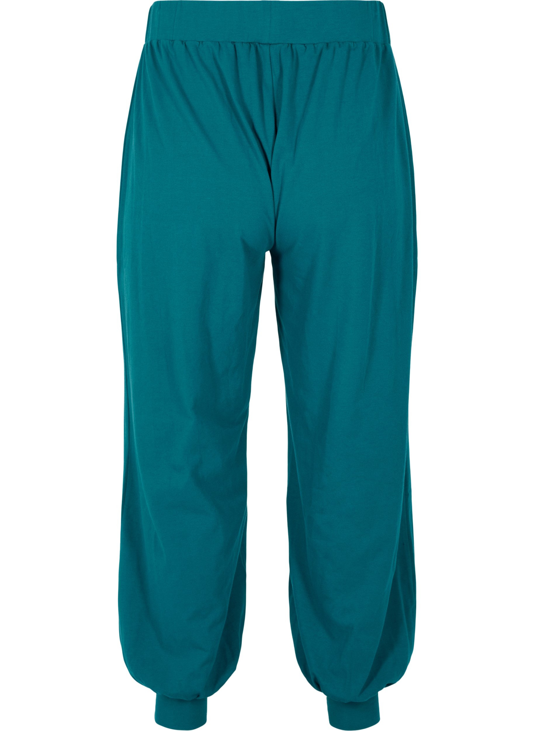 Pantalon ample avec poches, Deep Teal Mel., Packshot image number 1