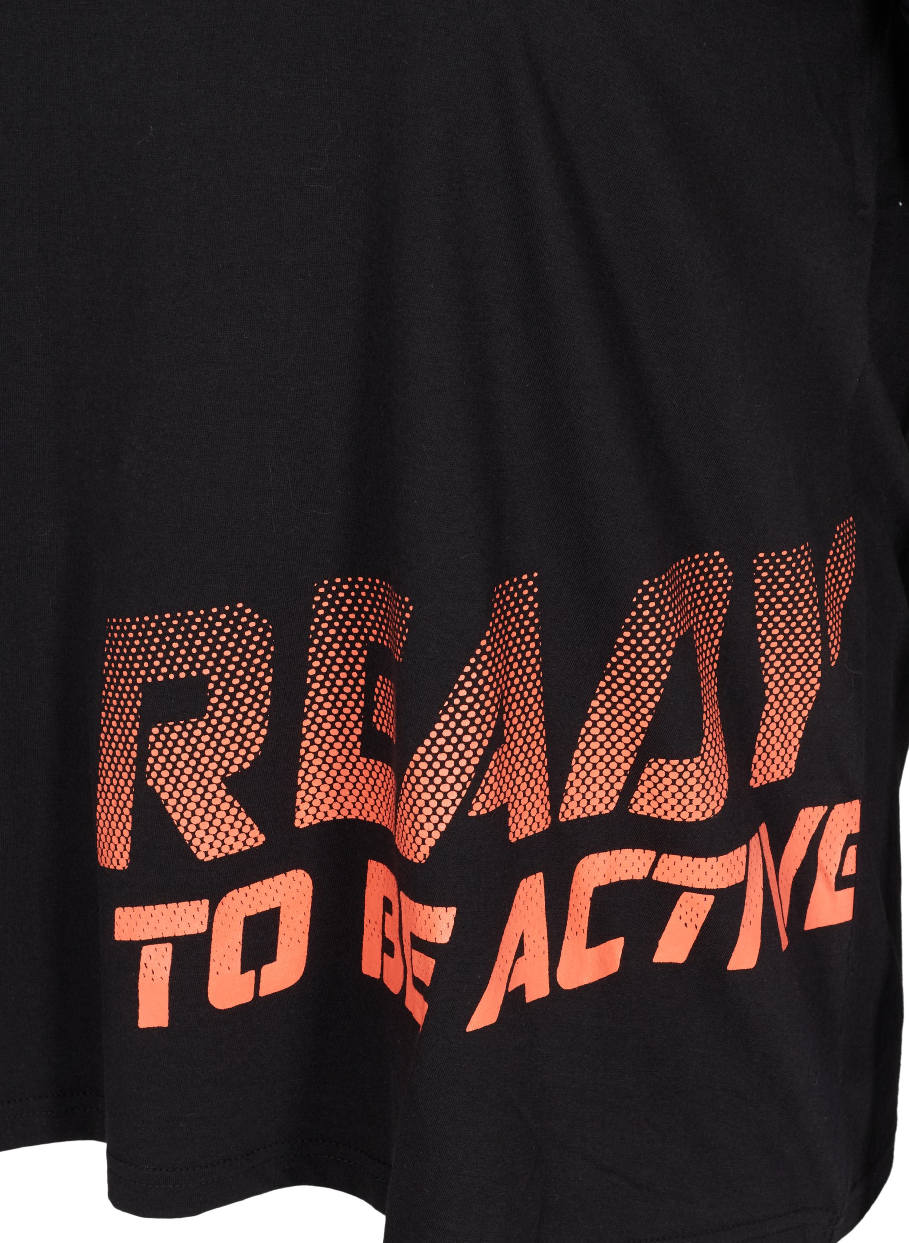 T-shirt de sport avec imprimé, Black w. Stripe Move, Packshot image number 3