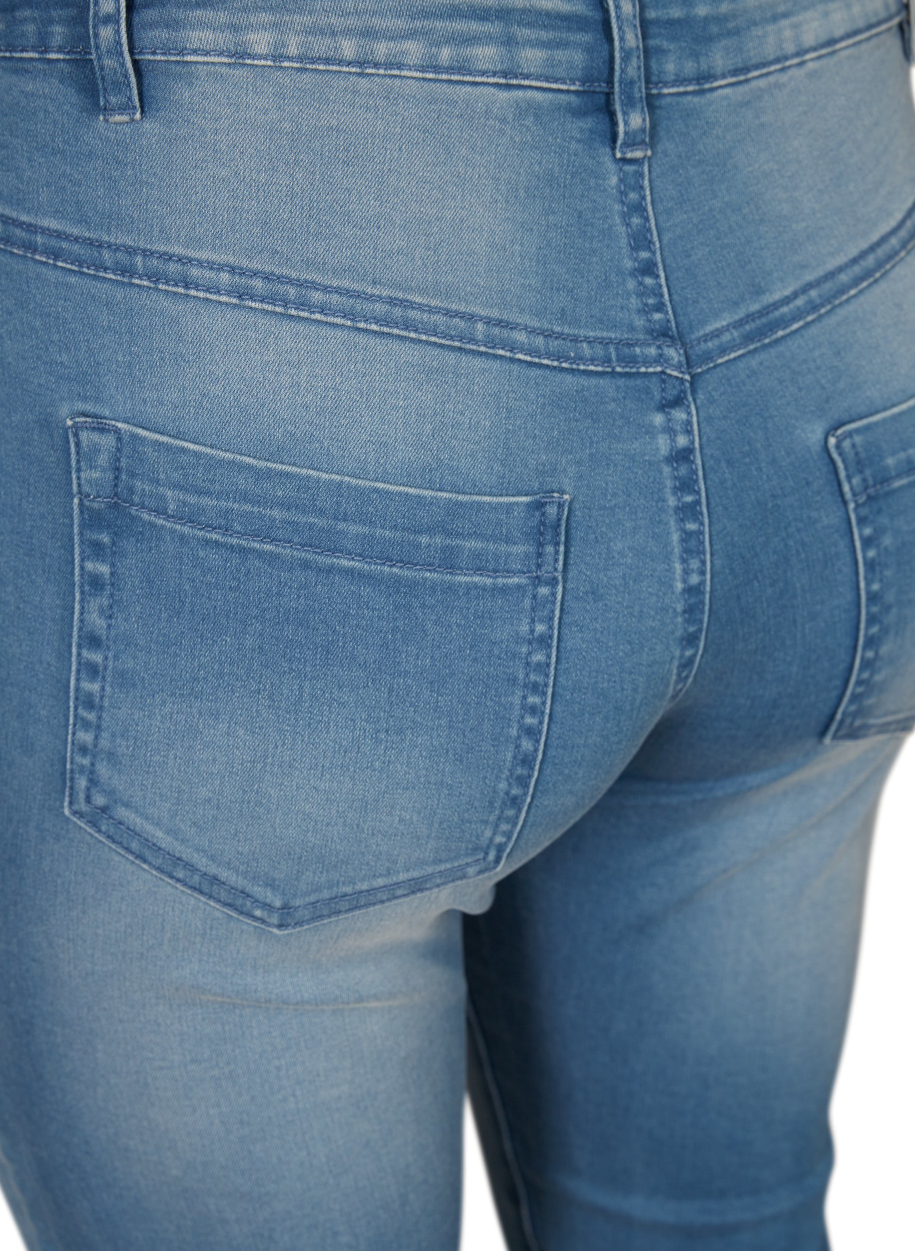 Slim fit Emily capri jeans, Light blue denim, Packshot image number 3