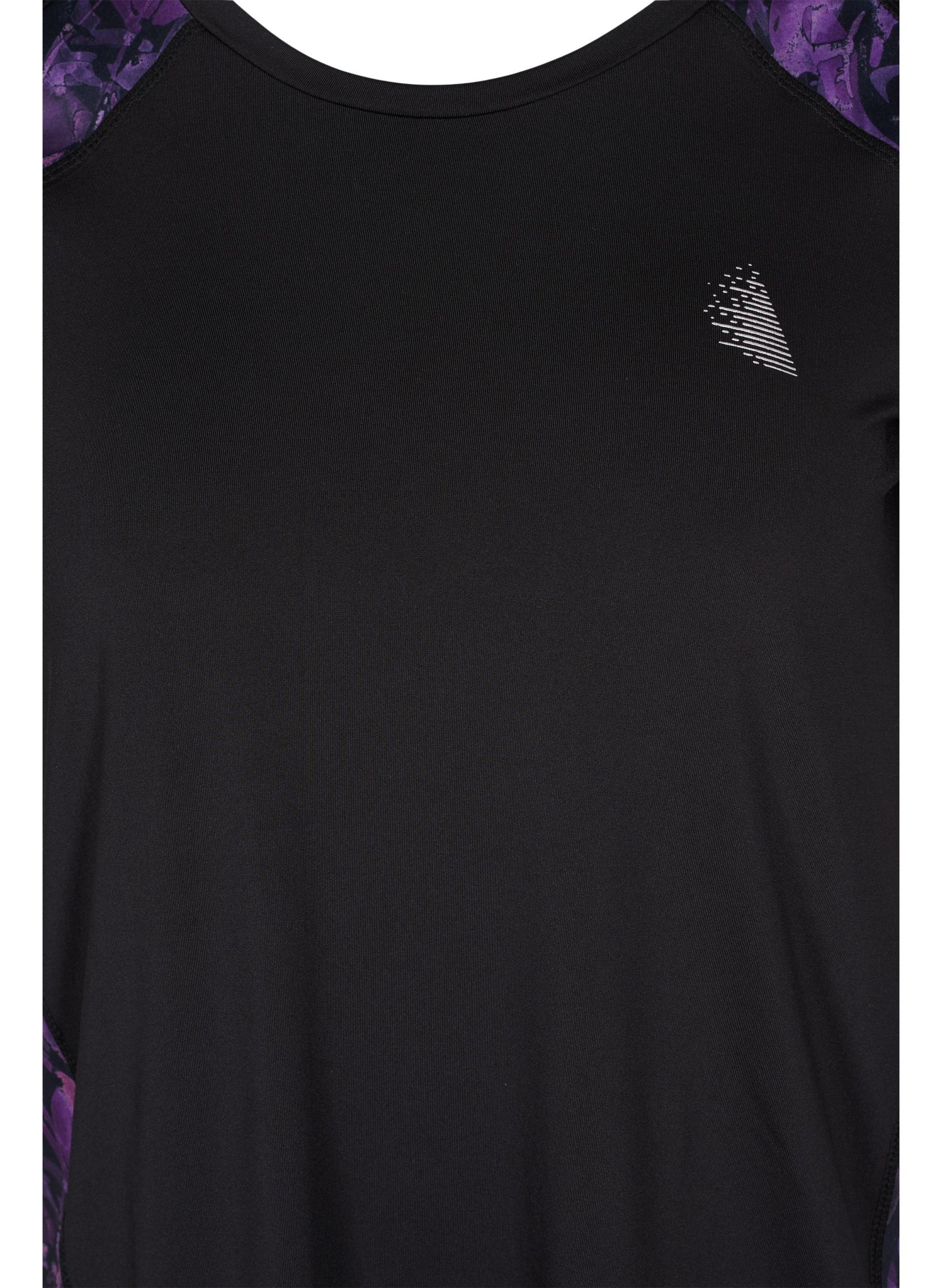 T-shirt de sport avec détails imprimés, Black, Packshot image number 2