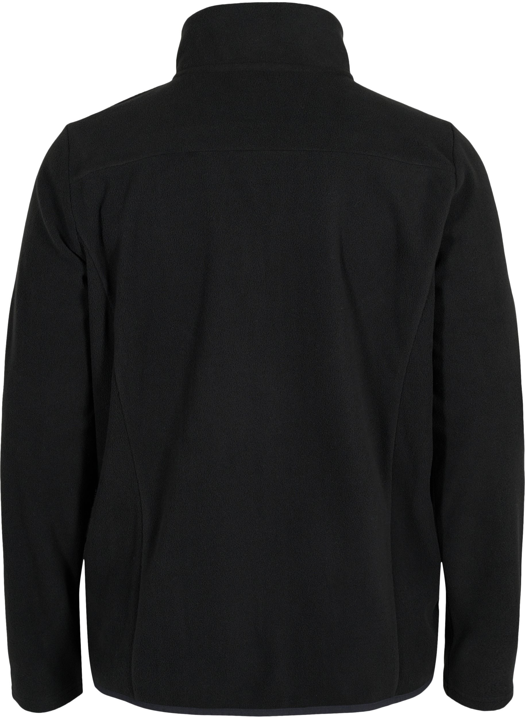 Fleecejack met hoge hals en zakken, Black, Packshot image number 1