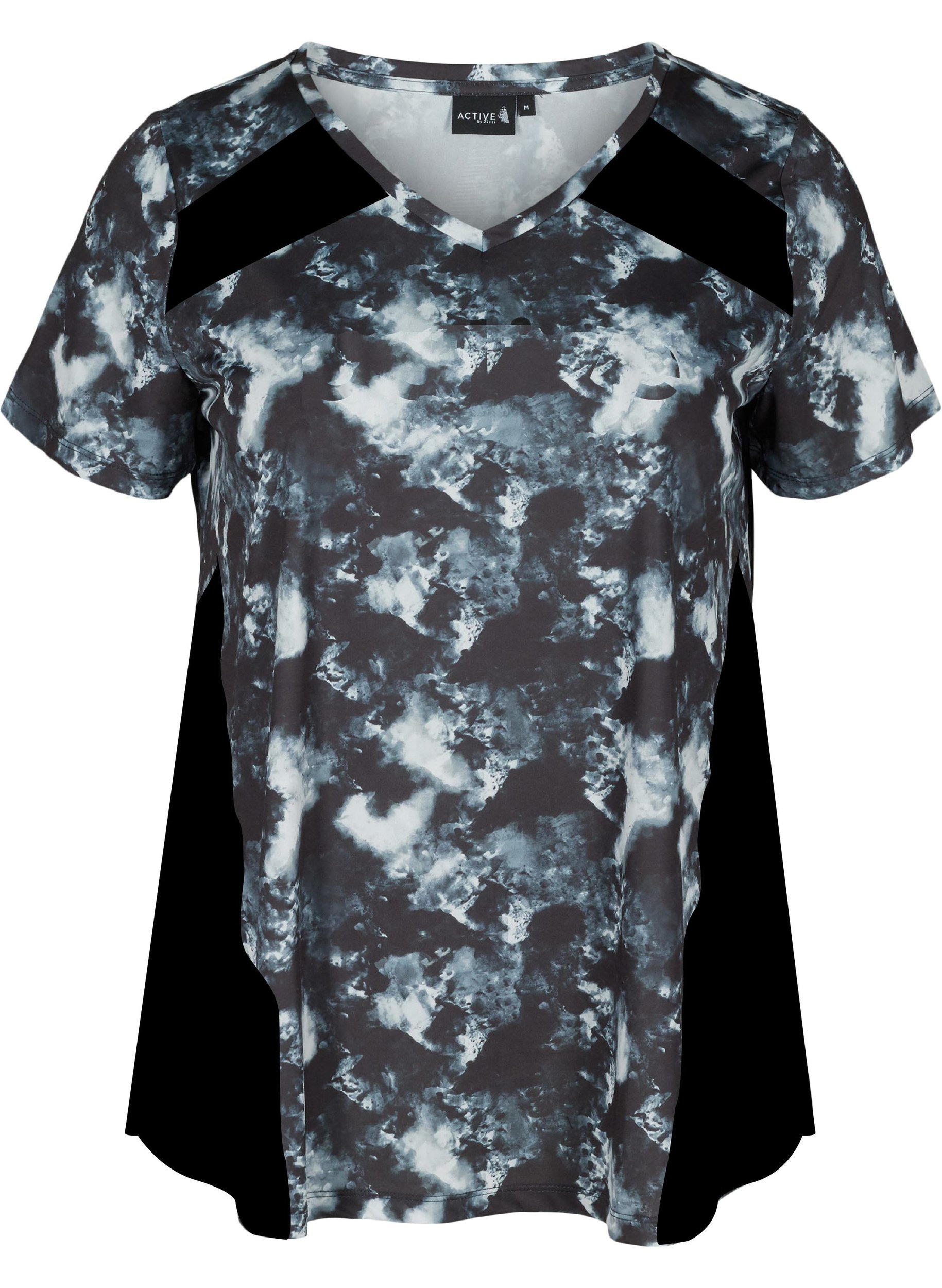 Sportief t-shirt met korte mouwen en opdruk, Shadow Print, Packshot image number 0