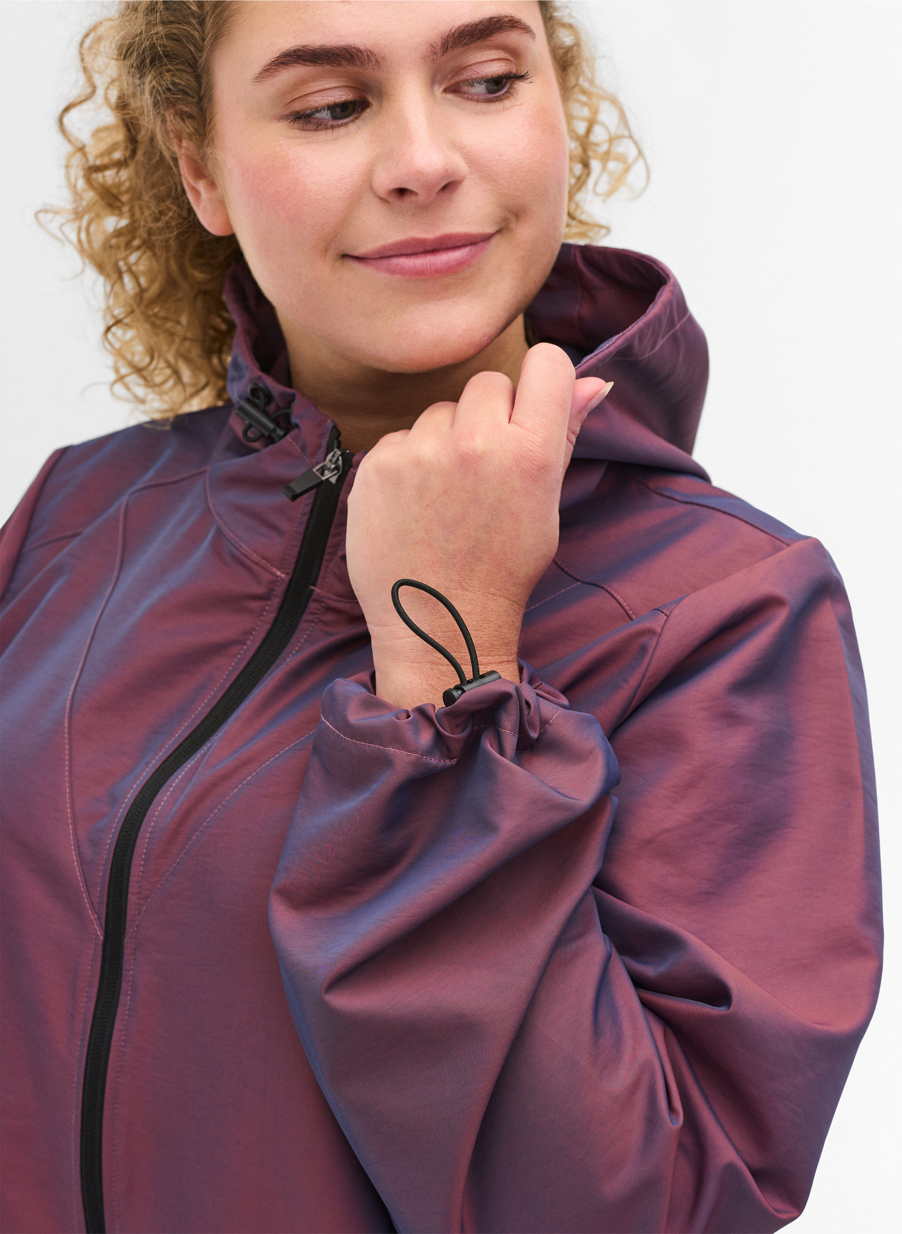 Veste de sport avec capuche et cordon de serrage réglable, Sassafras, Model image number 2
