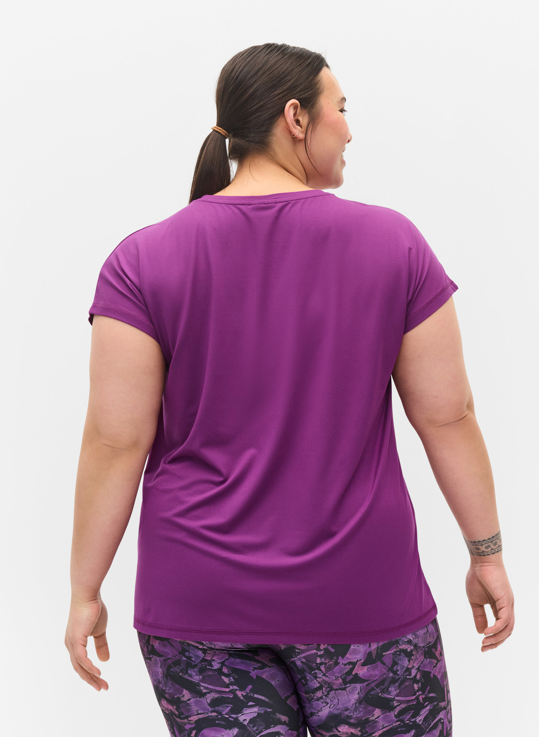 T-shirt basique, Grape Juice, Model image number 1