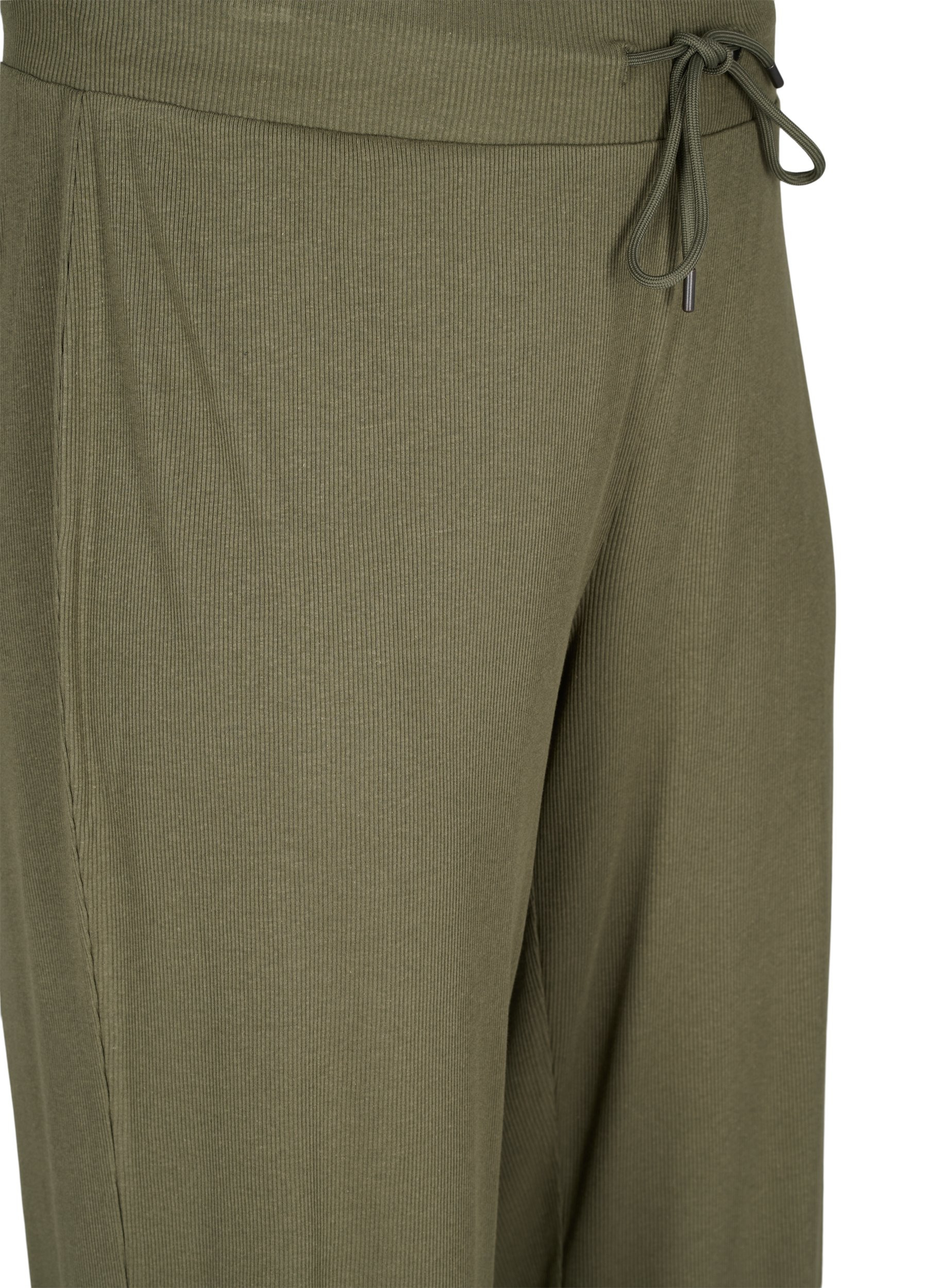 Pantalon ample en coton mélangé, Ivy Green, Packshot image number 2